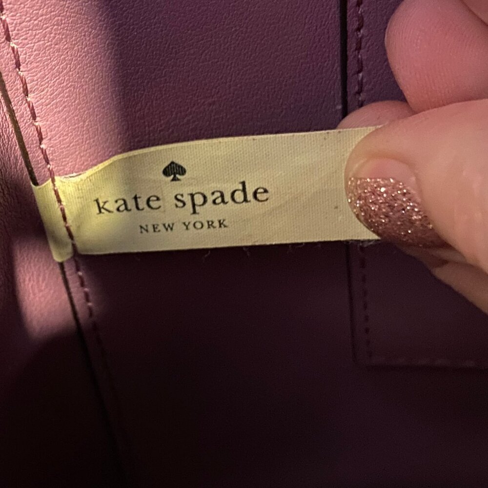 CLEARANCE! Kate Spade New York Leather Pale Purple Crossbody Bag Handles Purse - Picture 7 of 16